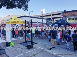 Hang Challenge participant at a Hang2Win event