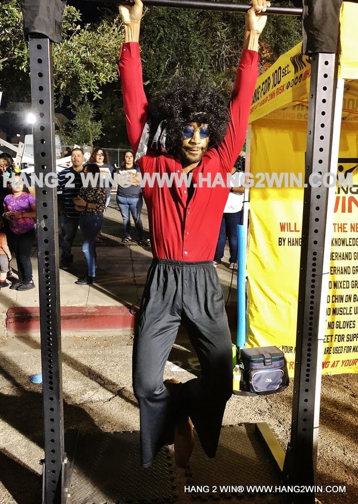 Hang Challenge participant at a Hang2Win event